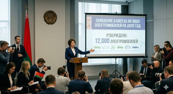 В Беларуси утвердили квоту на ввоз электромобилей на 2026 год
